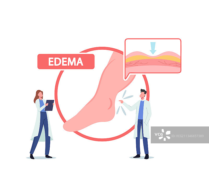 展示巨大药丸的迷你医生图片素材