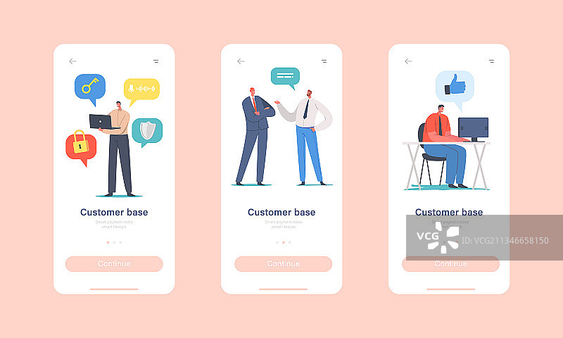 客户群扩展移动应用页面图片素材