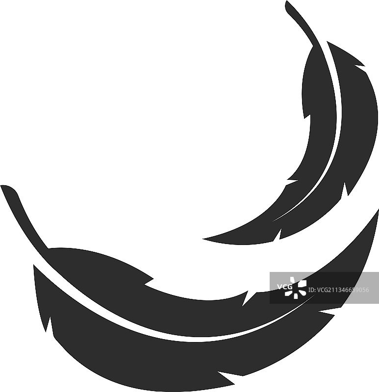 羽毛图标模板图片素材