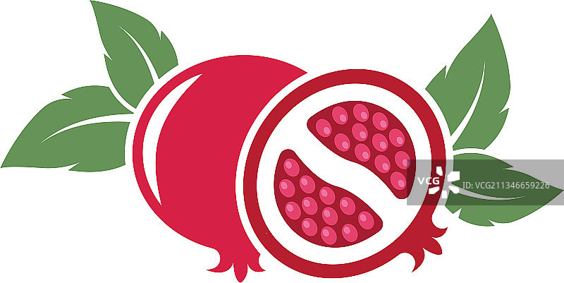石榴水果图标设计图片素材