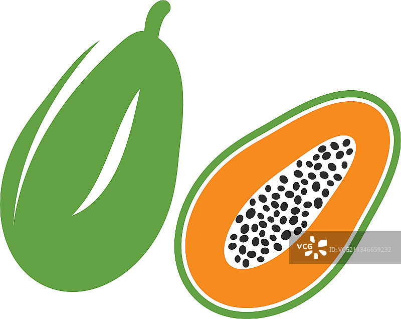 木瓜图标设计图片素材