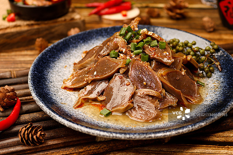 卤味鸡胗图片素材