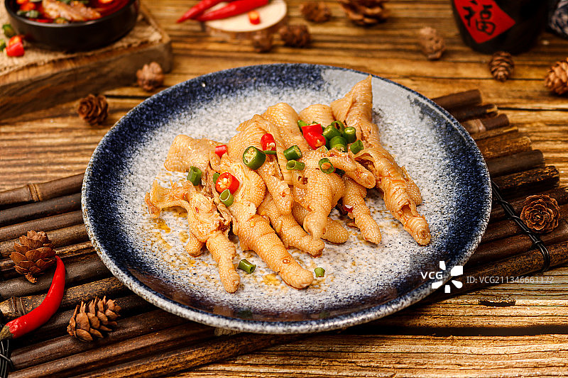 无骨鸡爪图片素材