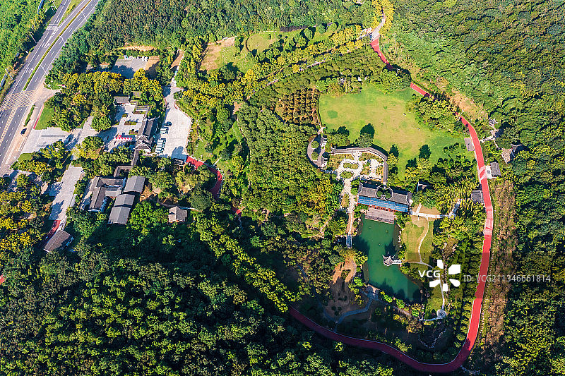 航拍苏州太湖渔洋山风景区图片素材
