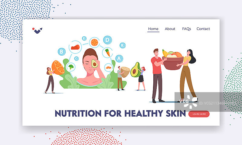 有益于健康皮肤的营养食品图片素材