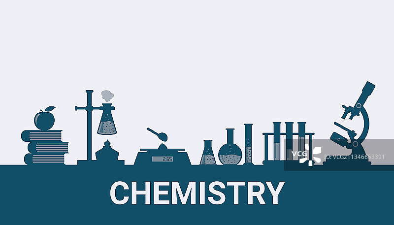 具有轮廓化学的化学背景图片素材