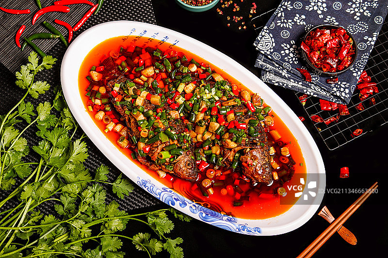 双椒鲫鱼图片素材