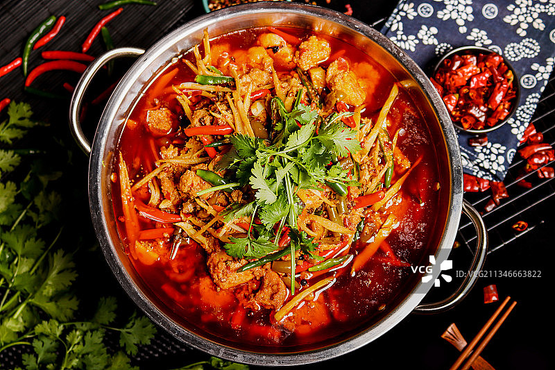 干锅鱼丸图片素材