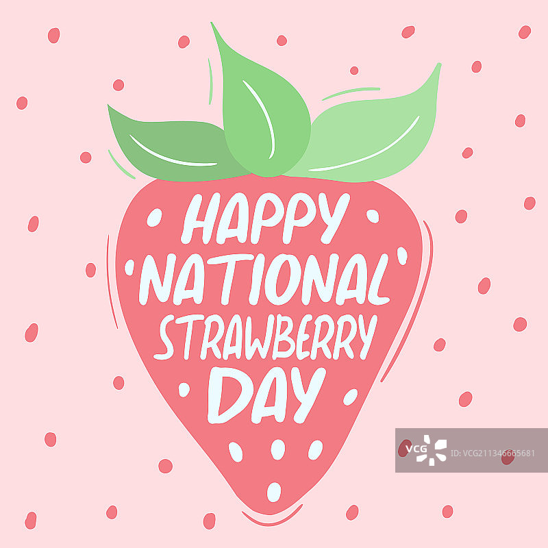 2月27日国际草莓日艺术字图片素材