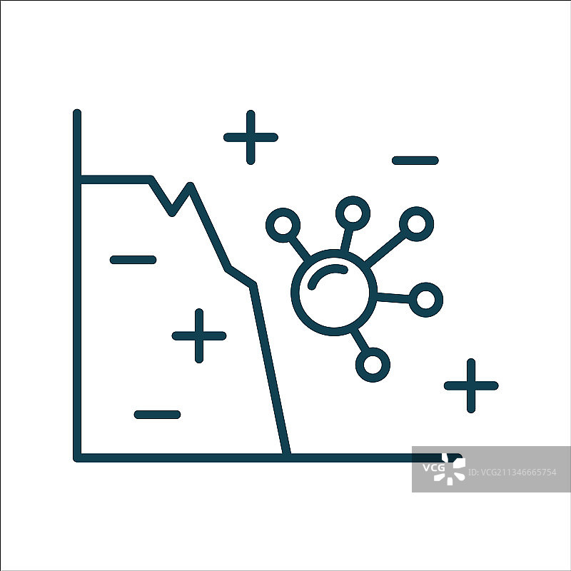 疫苗接种和免疫线性图标符号图片素材