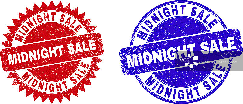 午夜促销圆形花结水印图片素材