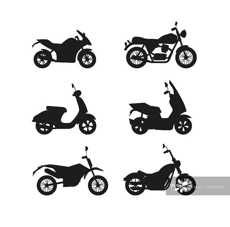 不同模型的黑色剪影素材图片素材