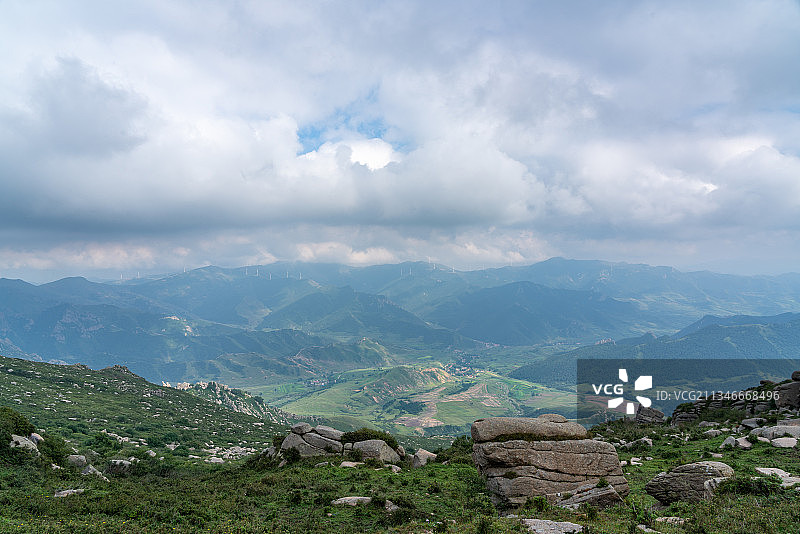 夏季冰山梁冰石林岩石自然风光图片素材
