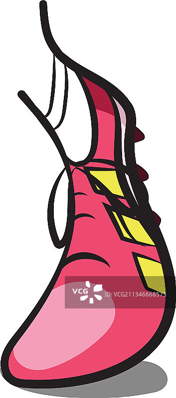 带有线条画腿的鞋子图片素材