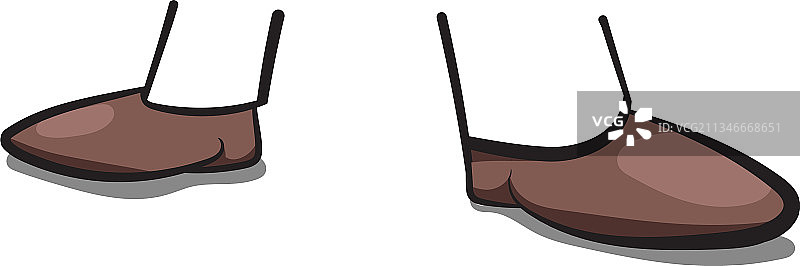 带有线条画腿的鞋子图片素材