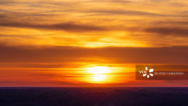 日落地平线图片素材