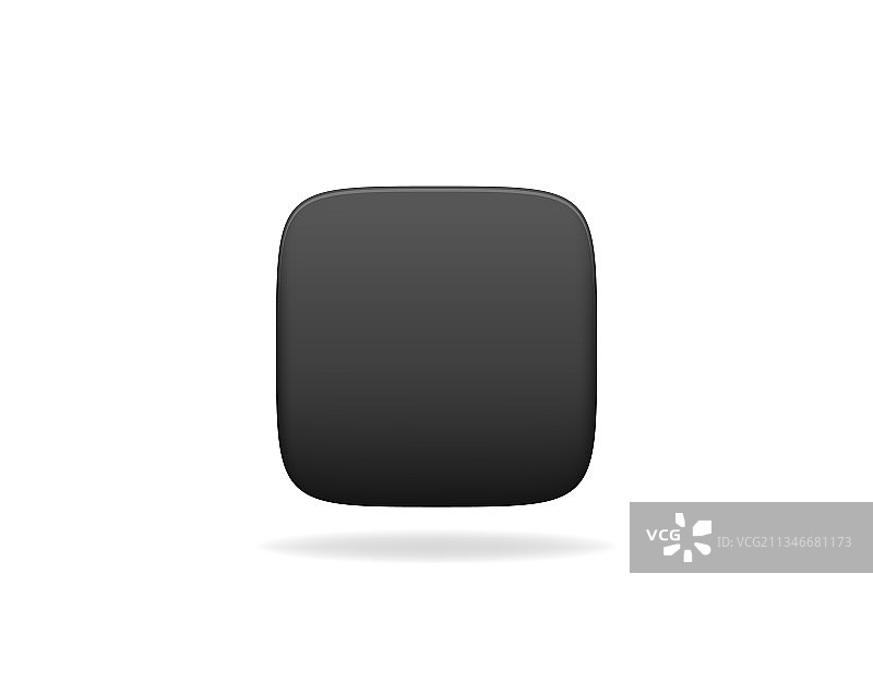 黑色方块按钮手机应用模板图片素材
