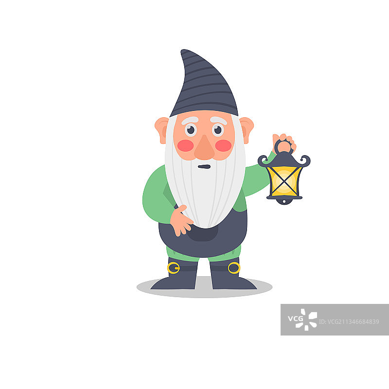 可爱童话花园侏儒角色套装图片素材