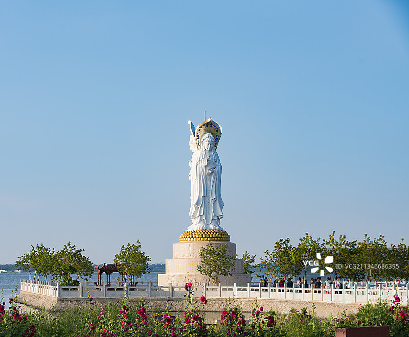 20180730中国 河北省 张家口市 沽源县 天鹅湖图片素材