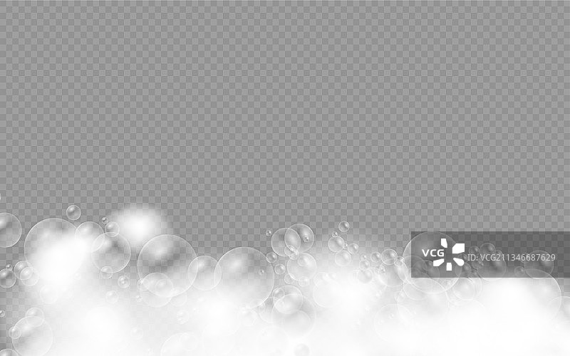 带洗发水泡泡的沐浴泡沫背景图片素材