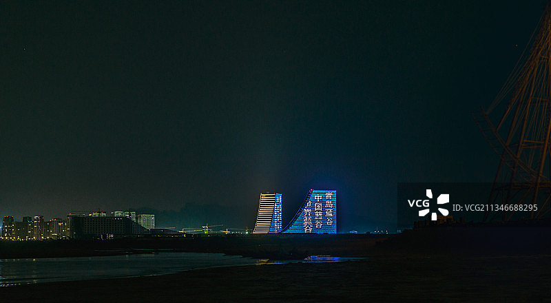 夜色海泉湾（青岛）图片素材