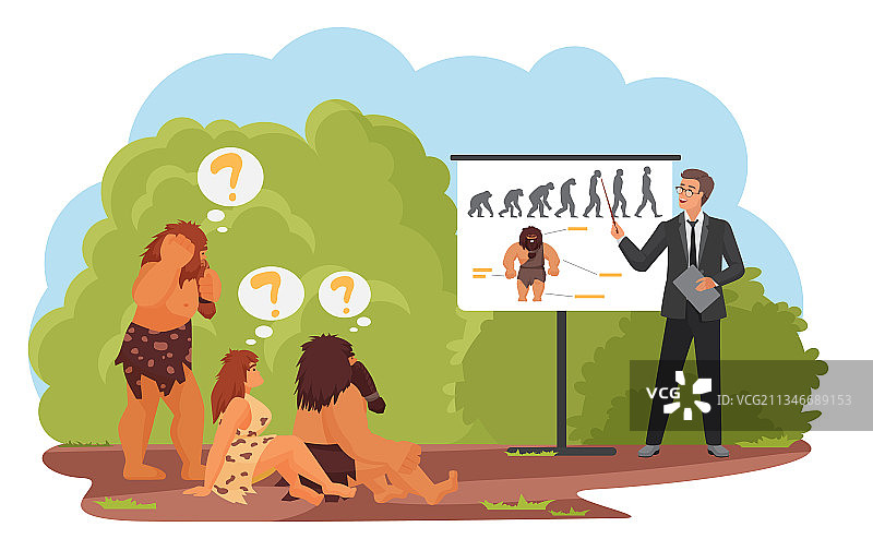 原始部落人群训练穴居人群体图片素材