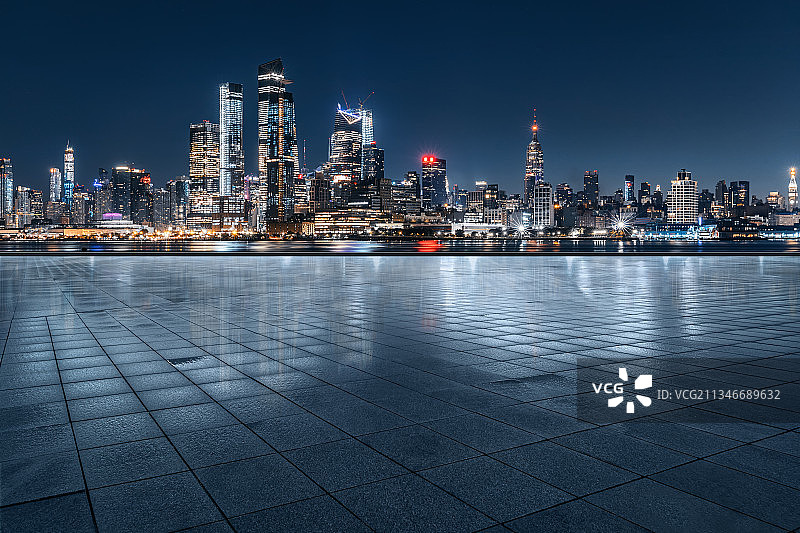 美国曼哈顿城市风光平台图片素材