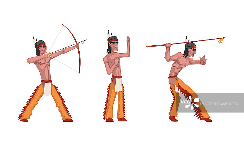 美洲原住民部落男子图片素材