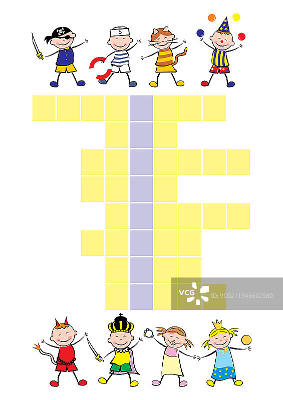 填字游戏嘉年华图片素材