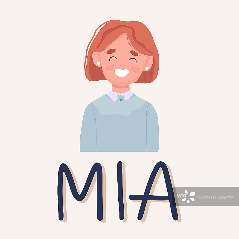 微笑的女中学生图片素材