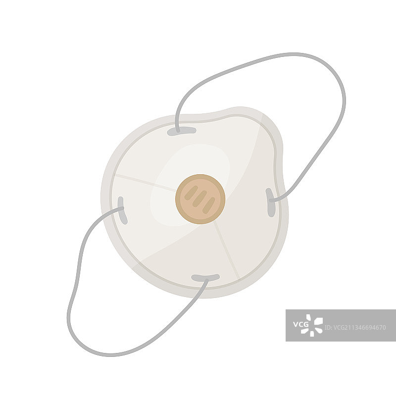 医生医疗防护白色面罩图片素材