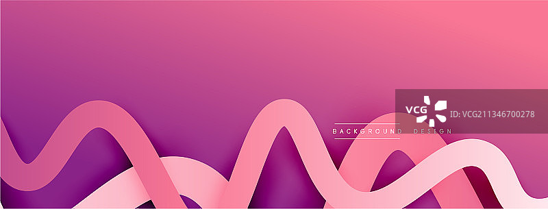抽象梯度背景与波浪线图片素材