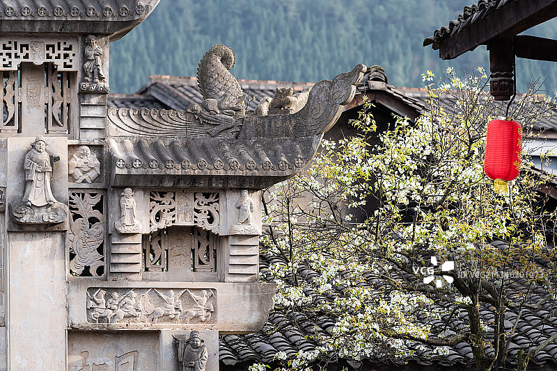 昭化古城的春色图片素材