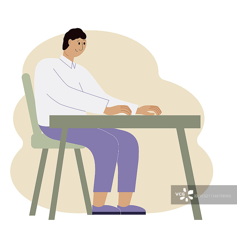 坐在椅子上的时尚男人图片素材