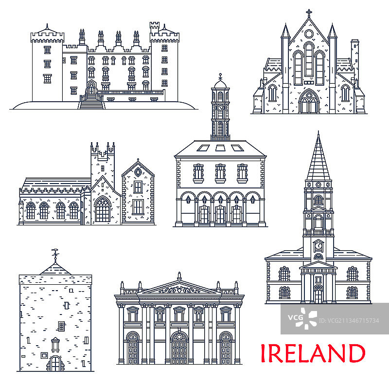 爱尔兰建筑：基尔肯尼和沃特福德图片素材