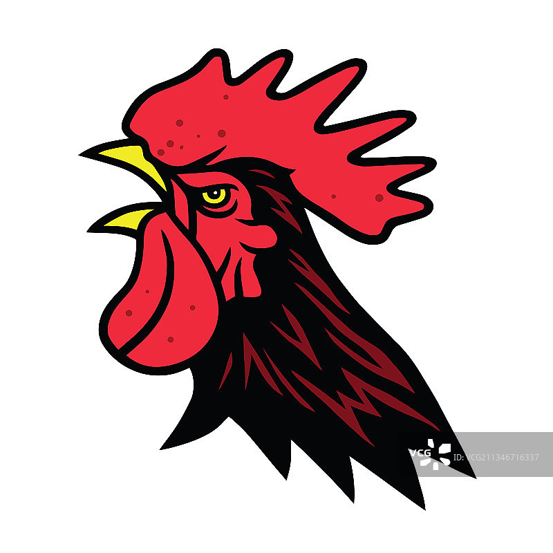 公鸡标志体育吉祥物优质设计图片素材