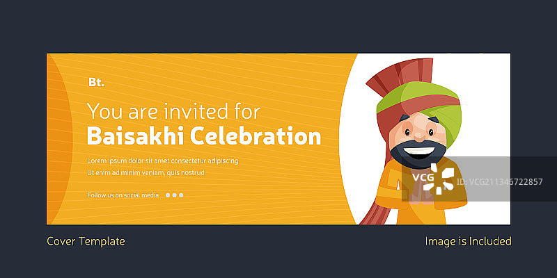 拜萨基节庆祝封面设计图片素材