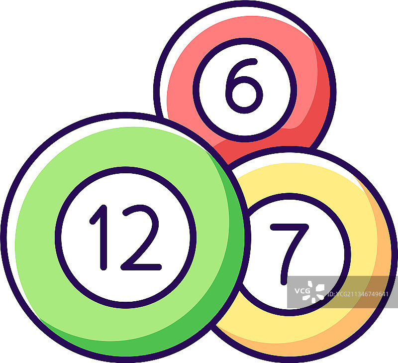 彩票球RGB颜色图标图片素材