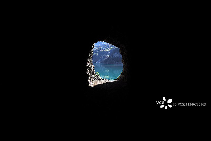 洞穴中的孔特写图片素材