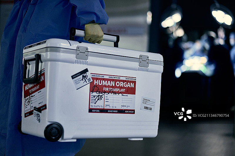 器官捐献、治疗、医药、急诊、疾病、外科手术、手术室、医院、冰盒图片素材