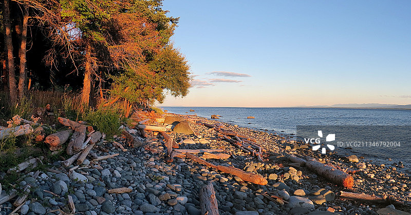 加拿夸德拉岛日落海景图片素材