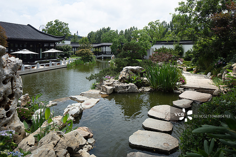青岛阿朵小镇中式建筑影院 景观图片素材