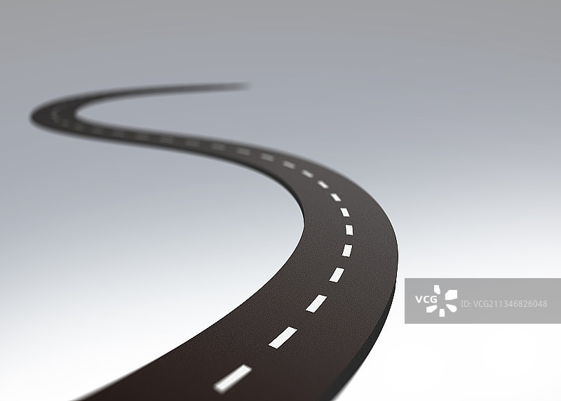 单独的一条公路图片素材