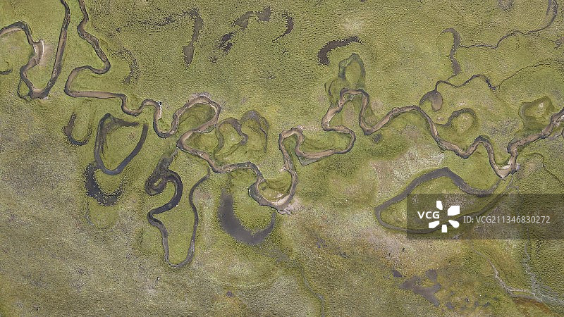 河流弯曲河道曲折纹理图片素材