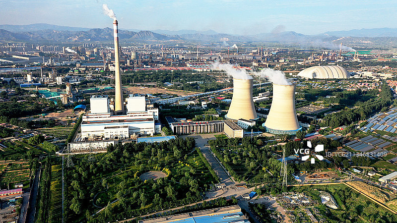 河北张家口洋河北岸热电厂——河北建投宣化热电有限责任公司图片素材