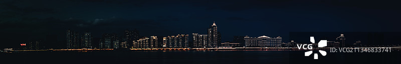 温州瑞安外滩夜景图片素材