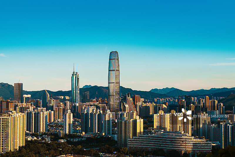 深圳建筑地标-地王大厦与京基100大厦图片素材