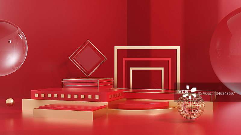 红色电商创意背景图片素材