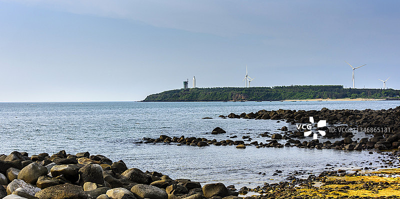中国海南儋州兵马角龙门激浪图片素材