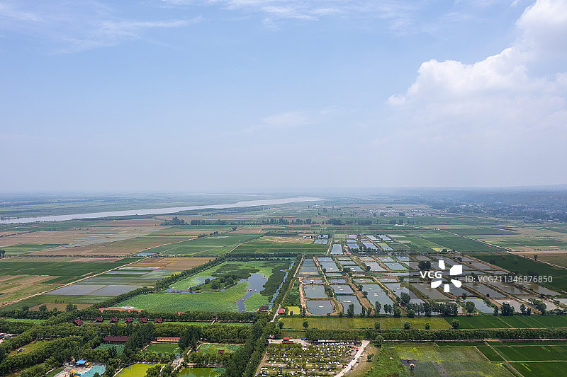 河南省洛阳市黄河小浪底湿地图片素材